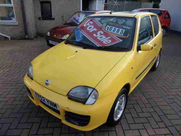 2002 FIAT SEICENTO SPORTING,1100cc,P STEERING,ALLOYS,NEW TYRES,LOW INSURANCE