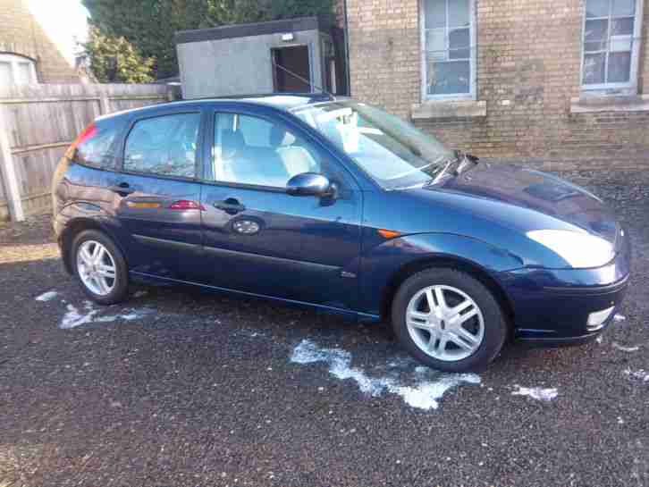 2002 FORD FOCUS ZETEC BLUE 1.6 petrol mot oct 2016