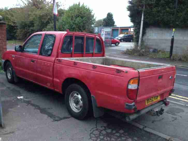 2002 FORD RANGER SUPER CAB DIESEL RED