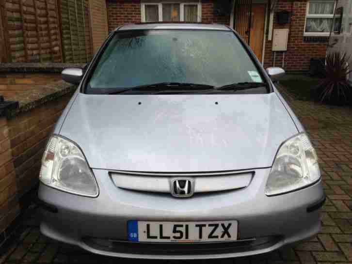 2002 HONDA CIVIC SE EXECUTIVE AUTO SILVER