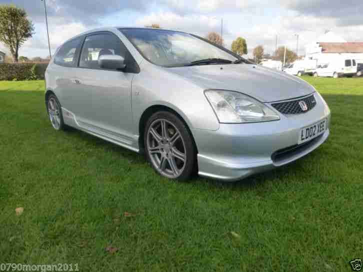 2002 HONDA CIVIC TYPE-R SILVER IN SILVER 3 DOOR HATCHBACK