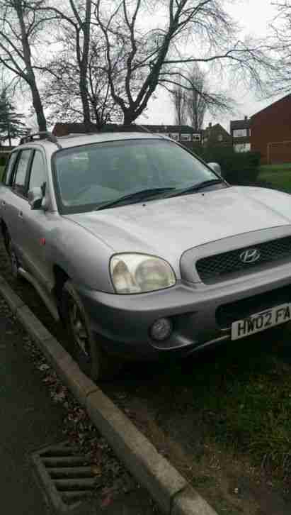 2002 HYUNDAI SANTA FE SILVER