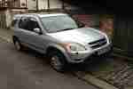 2002 CRV 2.0 VTEC auto in silver. FSH.