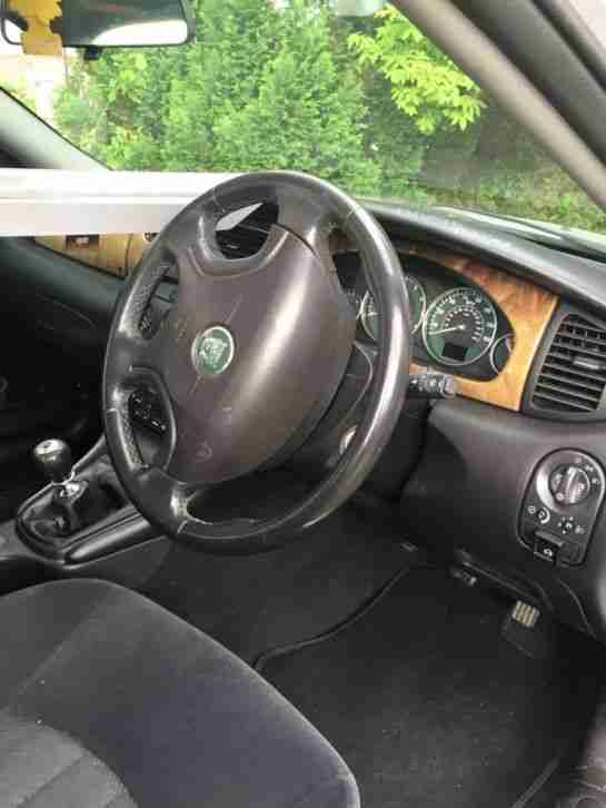 2002 JAGUAR X-TYPE LPG & PETROL V6 SILVER spares or repair