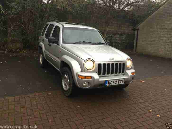 2002 JEEP CHEROKEE 2.5 CRD LIMITED SILVER NEW MOT