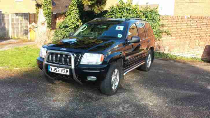 2002 GRAND CHEROKEE CRD LTD AU BLACK 4x4