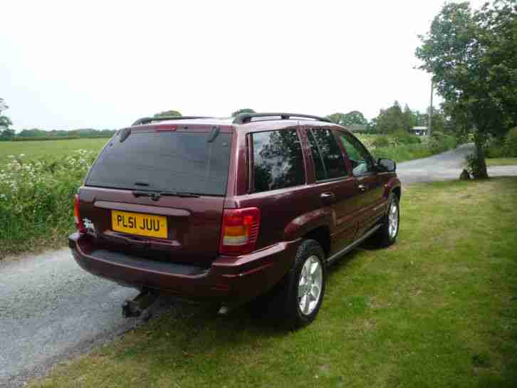 2002 JEEP GRAND CHEROKEE LIMITED RED