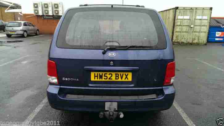 2002 KIA SEDONA L DIESEL BLUE MPV