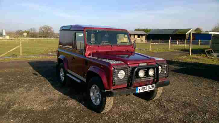2002 LAND ROVER DEFENDER 90 COUNTY TD5 RED