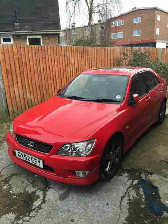 2002 LEXUS IS 300 AUTO RED