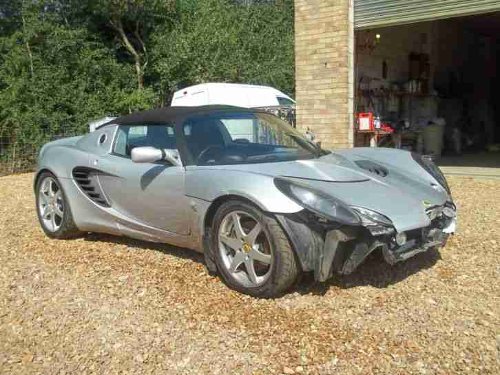 2002 LOTUS ELISE CONVERTIBLE,,02 REG,,LEATHER SEATS,,REPAIRABLE DAMAGED SALVAGE