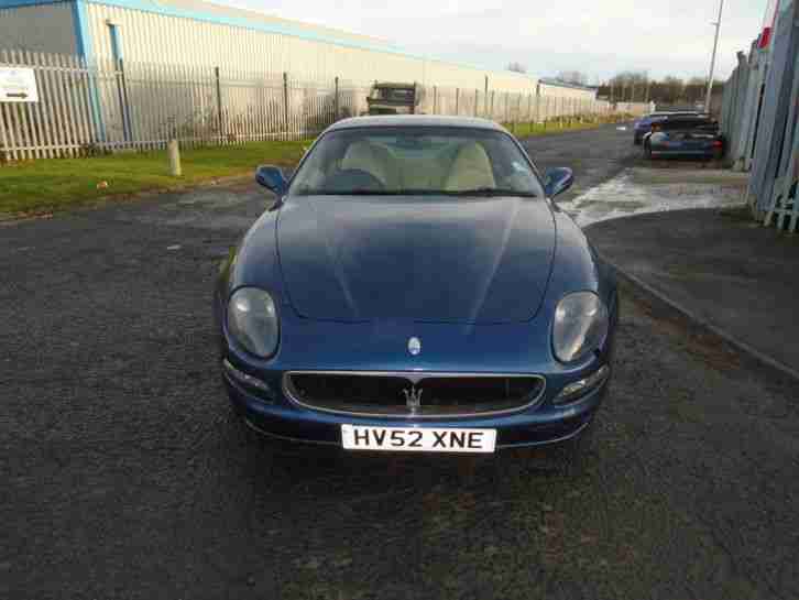 2002 MASERATI 4200 TURBO COUPE CAMBIOCORSA BLUE WITH CREAM LEATHER