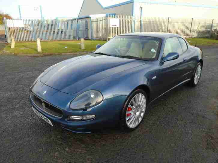 2002 MASERATI 4200 TURBO COUPE CAMBIOCORSA BLUE WITH CREAM LEATHER