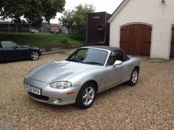 2002 MAZDA MX 5 1.8I ROADSTER CONVERTIBLE 55K LOOKS AND DRIVES LOVELY SILVER