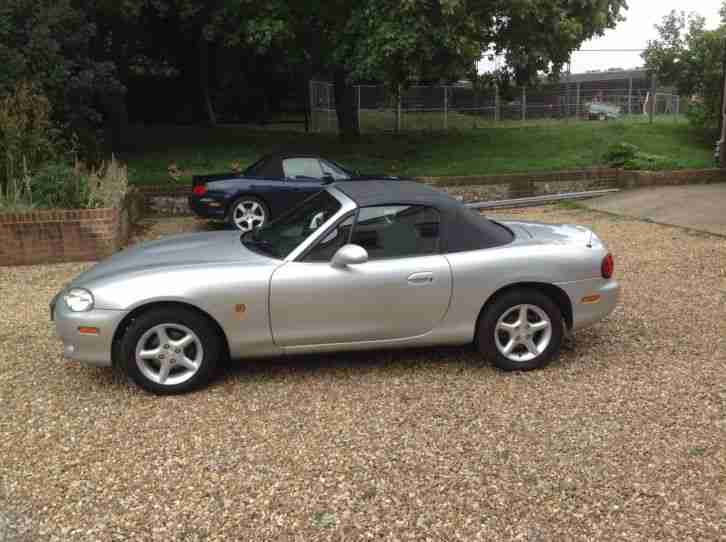 2002 MAZDA MX-5 1.8I ROADSTER CONVERTIBLE 55K LOOKS AND DRIVES LOVELY SILVER
