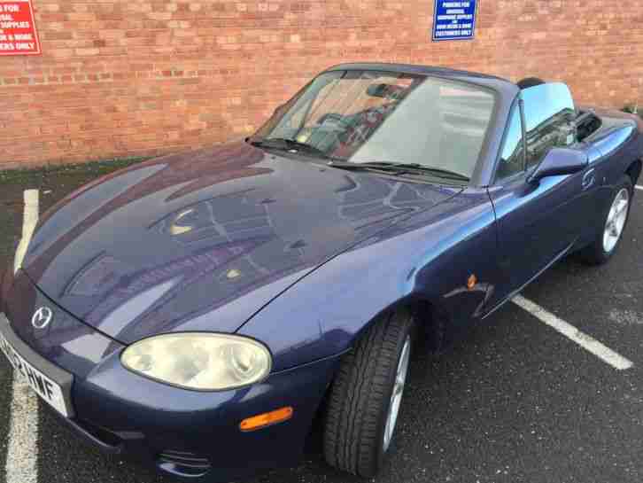 2002 MAZDA MX 5 BLUE CONVERTIBLE 1.6 OUTSTANDING LOOK REDUCED