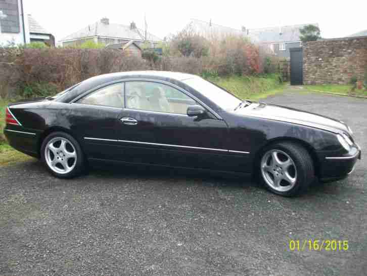 2002 MERCEDES CL500 AUTO BLACK