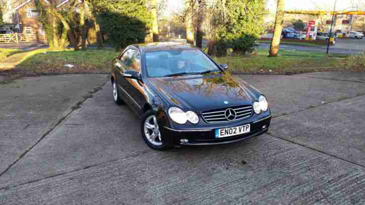 2002 MERCEDES CLK 240 AVANTGARDE AUTO BLACK