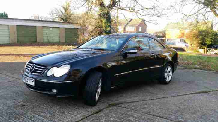 2002 MERCEDES CLK 240 AVANTGARDE AUTO BLACK