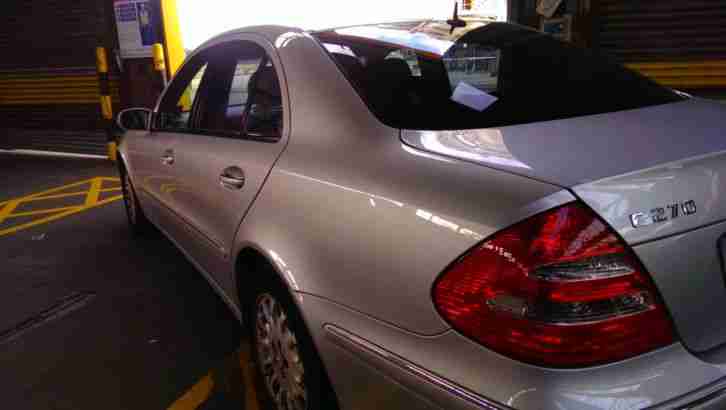 2002 MERCEDES E270 CDI ELEGANCE AUTO SILVER
