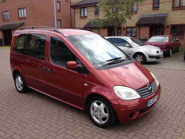 2002 MERCEDES VANEO 1.6 AMBIENTE SEMI-AUTO RED PETROL