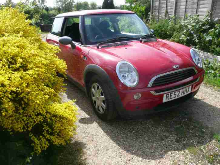2002 MINI ONE RED GEORGE IS FOR SALE !! FULL MOT P EX BARGAIN ONLY 90K