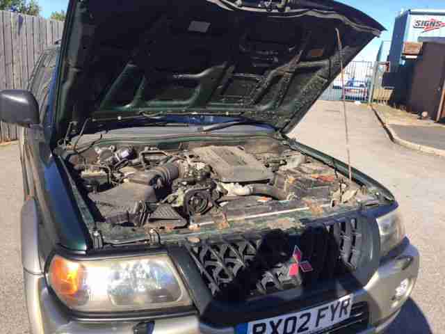 2002 MITSUBISHI SHOGUN SPORT ELEGANCE V6 GREEN/BEIGE