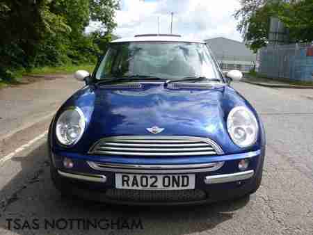 2002 Mini 1.6 Cooper Blue Damaged Salvage NOT RECORDED 100%