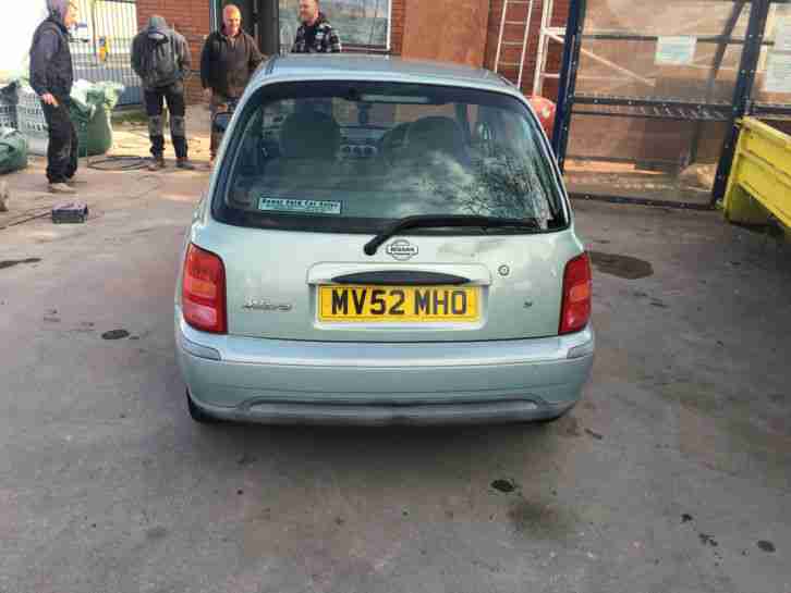 2002 NISSAN MICRA S GREEN 55K MILES 12 MONTHS MOT