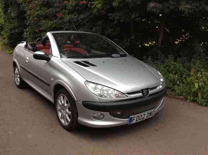 2002 PEUGEOT 206 CC SILVER convertible