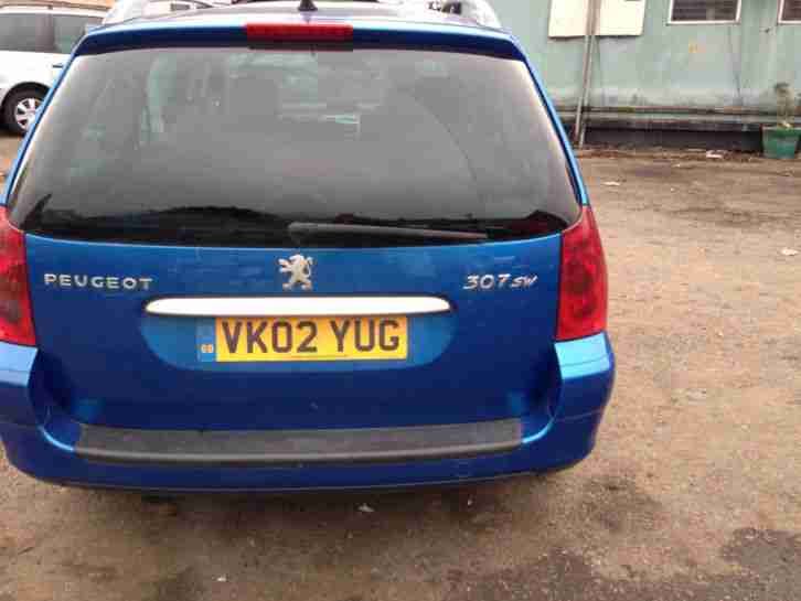 2002 PEUGEOT 307 SW SE BLUE