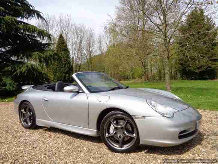 2002 PORSCHE 911 CARRERA 4 SILVER 65K! 6 SPEED MANUAL! HARDTOP! FSH! STUNNING!