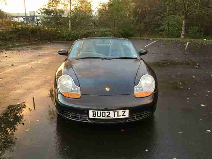 2002 PORSCHE BOXSTER S Manual 6 Speed Black with Black Leather with Bose
