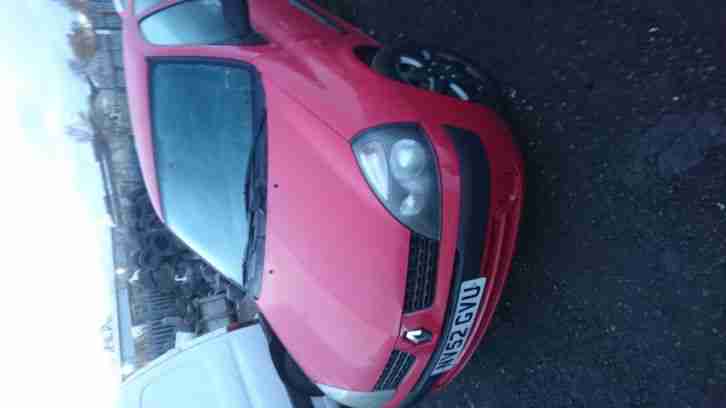 2002 RENAULT CLIO AUTHENTIQUE RED