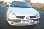 2002 CLIO AUTHENTIQUE SILVER 81k t&t