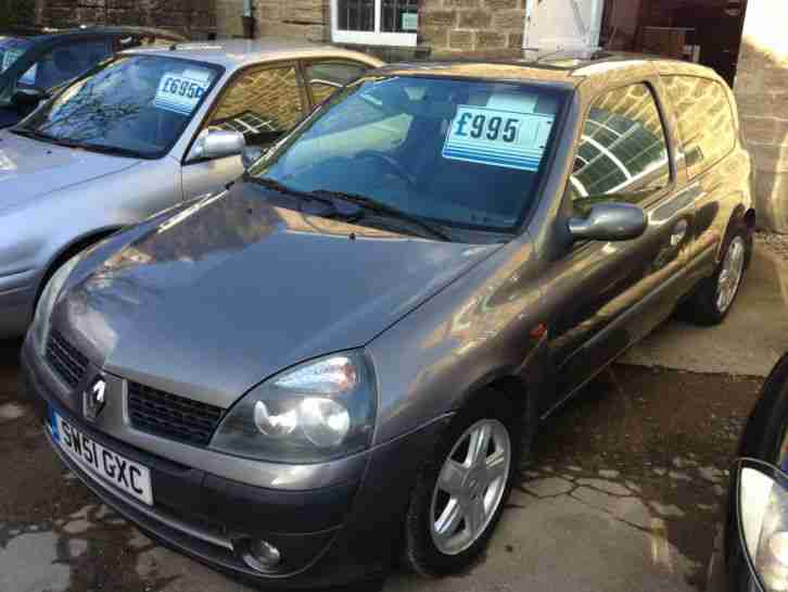 2002 CLIO DYNAMIQUE 16V GREY Cheap