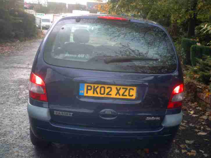 2002 RENAULT MEGANE SCENIC FIDJI 16V BLUE