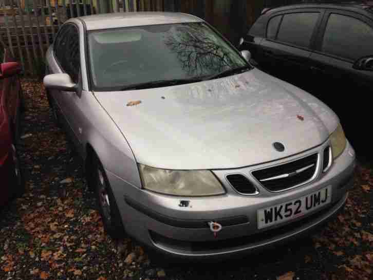 2002 SAAB 9-3 LINEAR 150 BHP SILVER SPARES OR REPAIRS
