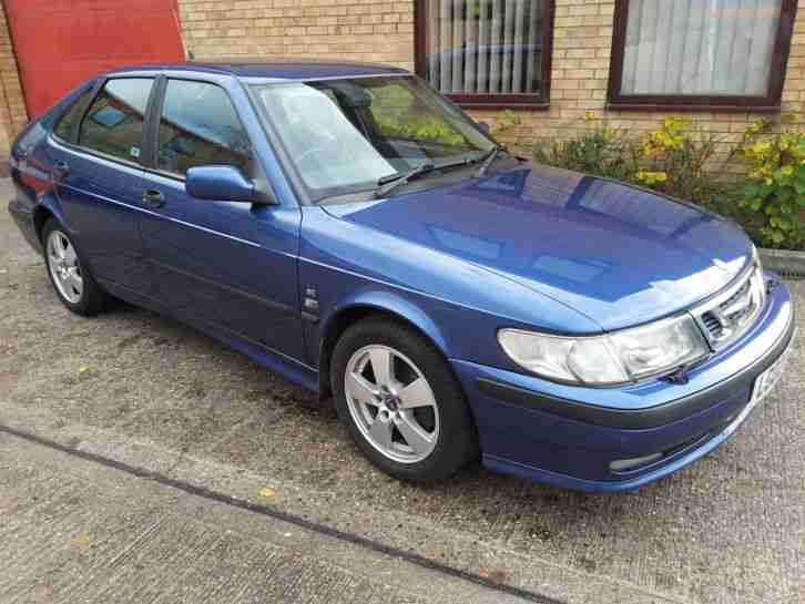 2002 SAAB 9-3 SE TURBO 185 METT BLUE 5 DOOR MANUAL 101000 MILES
