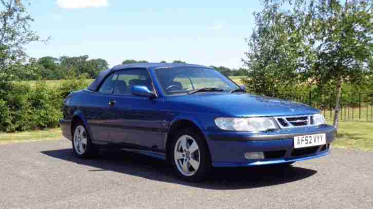2002 SAAB 9-3 SE TURBO 1LADY OWNER IMMACULATE EXAMPLE LOW MILES