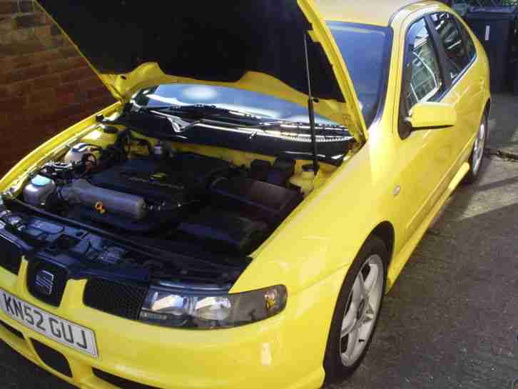 2002 SEAT LEON 20V TURBO CUPRA YELLOW