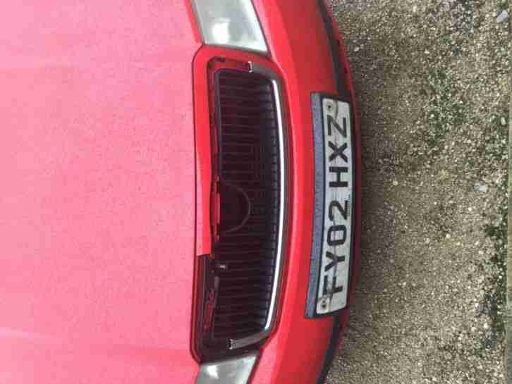 2002 SKODA FABIA CLASSIC 8V RED