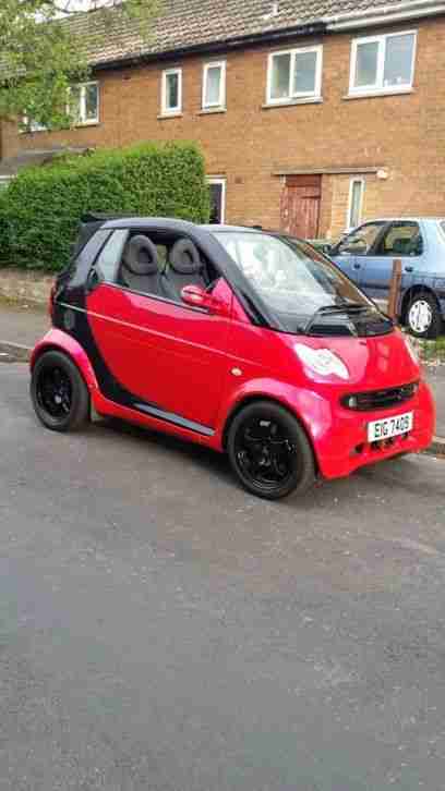 2002 SMART CITY PASSION SOFTOUCH AUTO BLACK RED/PINK CONVERTIBLE CABRILOET RHD