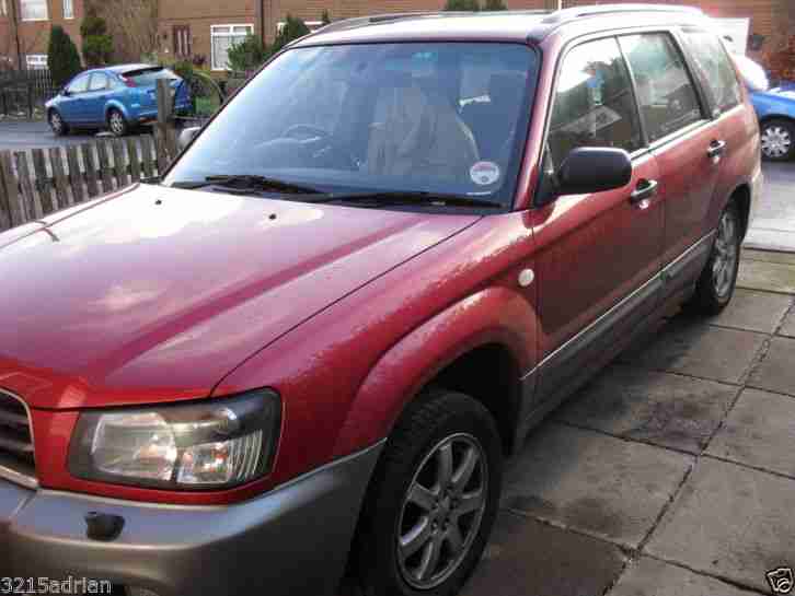 2002 FORESTER X ALL WEATHER RED GREY