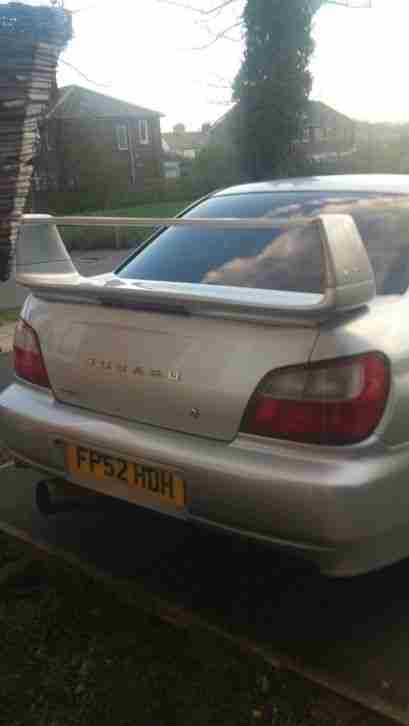 2002 SUBARU IMPREZA GX AWD SILVER WRX REPLICA LOADS OF EXTRAS ---no reserve