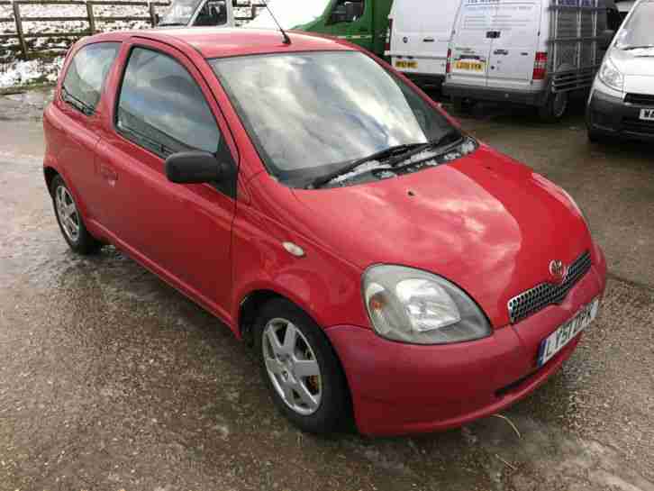 2002 YARIS GLS RED 86K MILES MOT JAN