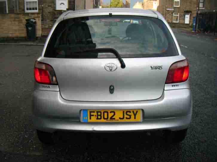 2002 TOYOTA YARIS GS SILVER 5 DOOR 998CC