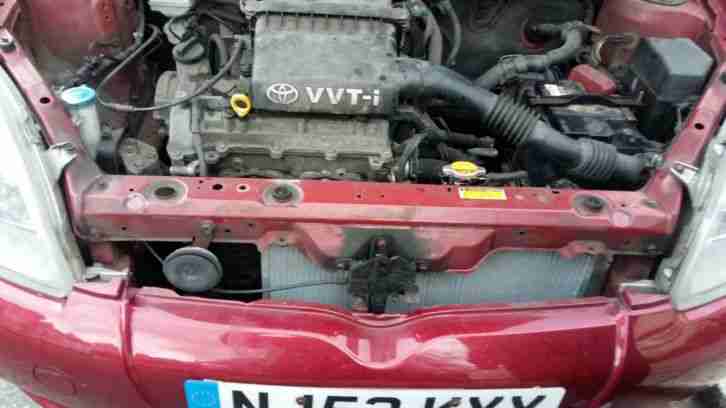 2002 TOYOTA YARIS VVTI COLOUR COLLECT RED