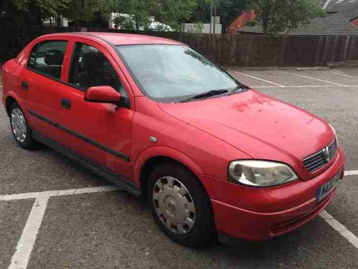 2002 VAUXHALL ASTRA CLUB 8V RED