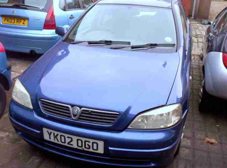 2002 VAUXHALL ASTRA LS 16V BLUE 5 DOOR HATCHBACK